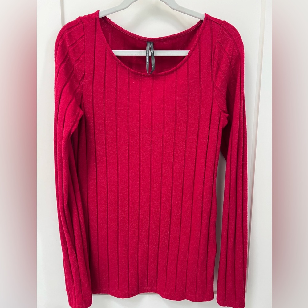 Anthropologie long sleeve red sweater